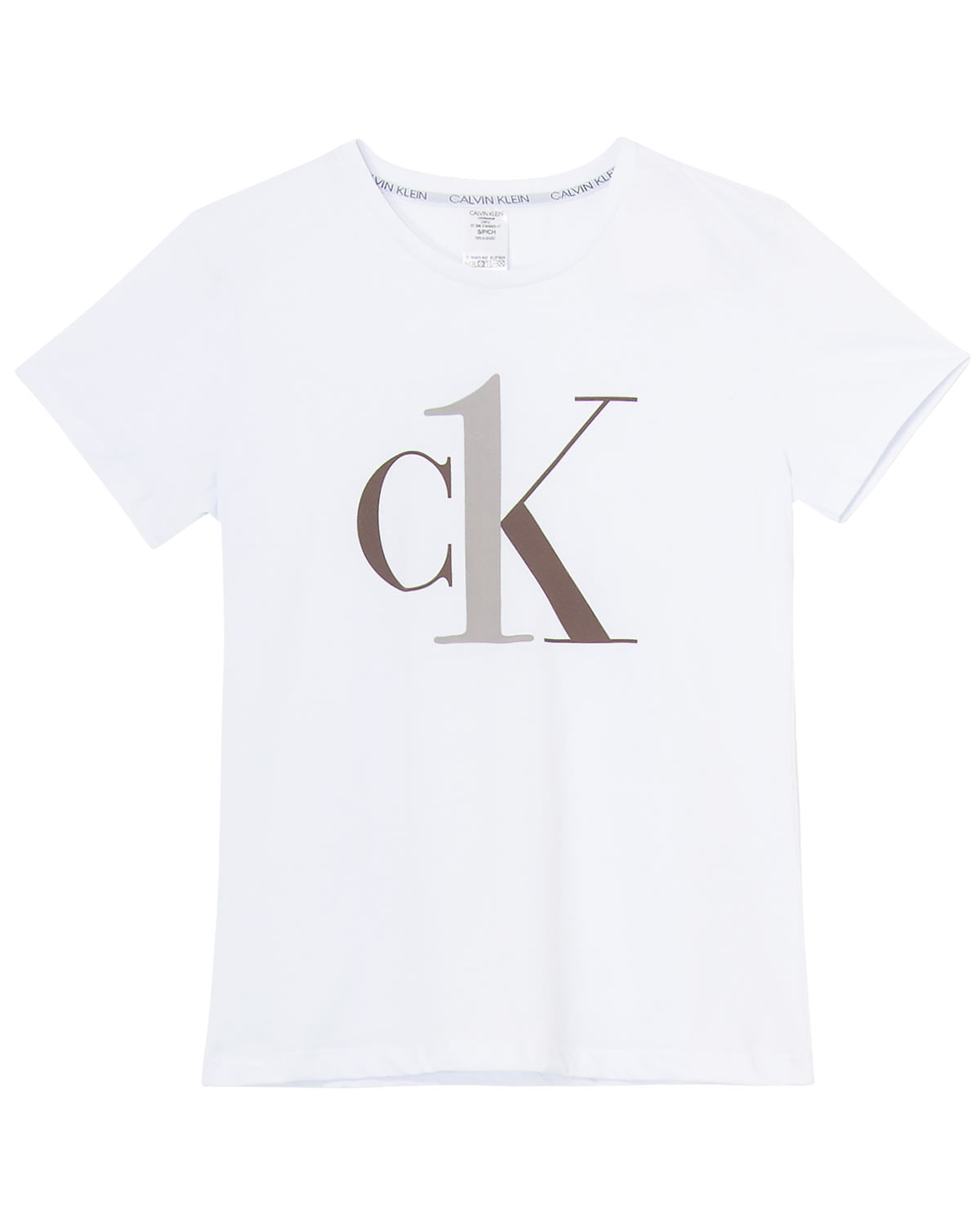 Camiseta Pijama Feminina Calvin Klein Algodão CK One
