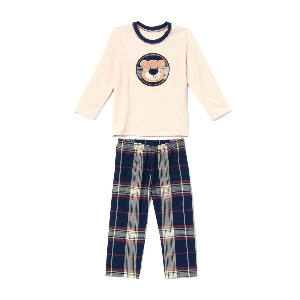 Pijama-Infantil-Feminino-Recco-Moletinho-Flanelado-Urso