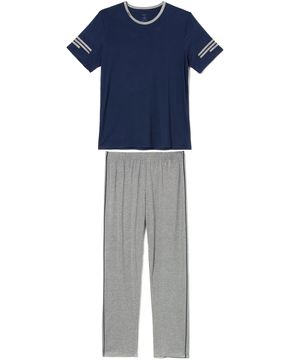 Pijama-Masculino-Manga-Curta-Calca-Recco-Visco-Stretch