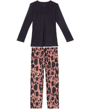 Pijama-Plus-Size-Feminino-Recco-Supermicro-Onca
