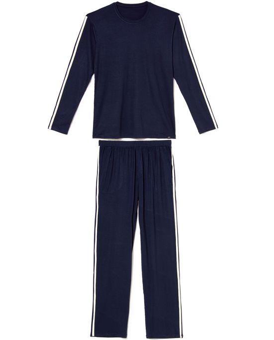 Pijama-Longo-Masculino-Any-Any-Visco-Premium-Faixa