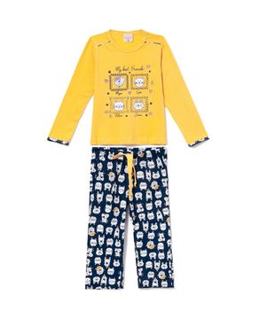 Pijama-Infantil-Feminino-Lua-Encantada-Algodao-Pets