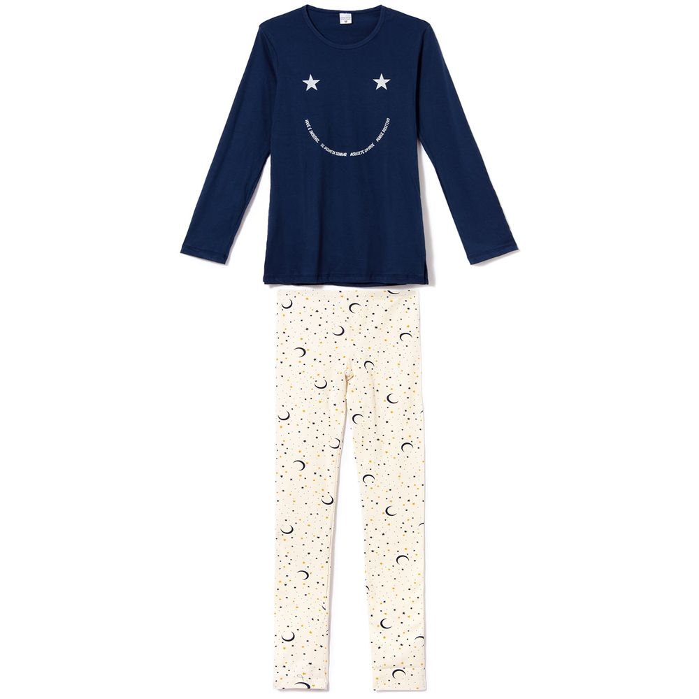 Pijama-Legging-Lua-Encantada-Cotton-Estrelas