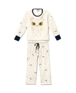 Pijama-Infantil-Feminino-Lua-Encantada-Flanelado-Coruja