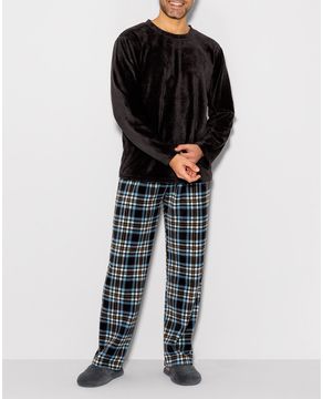 Pijama-Masculino-Longo-Any-Any-Soft-Calca-Xadrez