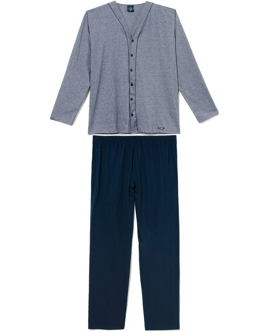 Pijama-Plus-Size-Masculino-Aberto-Toque-Algodao