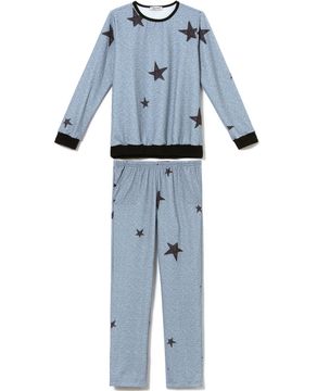 Pijama-Feminino-Lua-Cheia-Flanelado-Estrelas