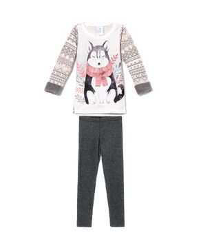 Pijama-Infantil-Feminino-Toque-Molecotton-Lobo