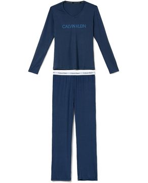 Pijama-Longo-Feminino-Calvin-Klein-Viscolycra-Logo