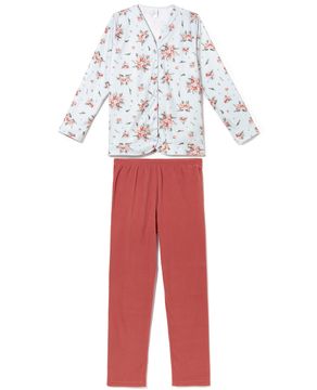 Pijama-Feminino-Aberto-Toque-Soft-Floral