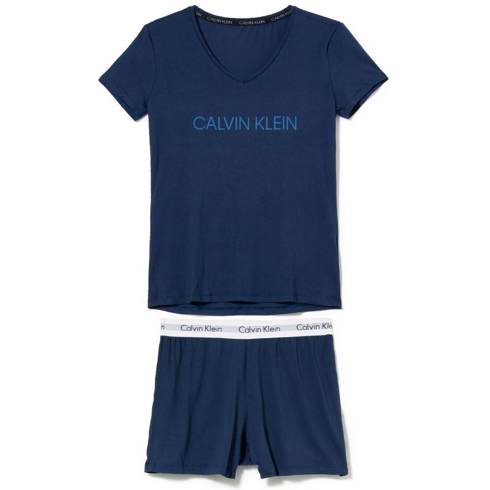 Pijama-Curto-Feminino-Calvin-Klein-ViscoLight-Logo