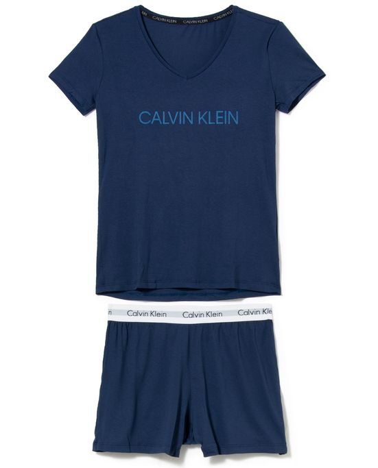 Pijama-Curto-Feminino-Calvin-Klein-ViscoLight-Logo