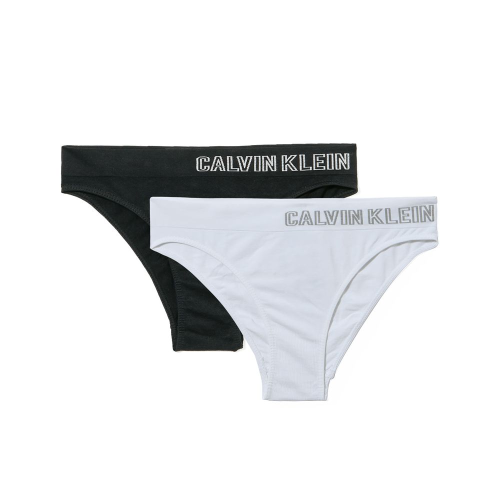 Calcinha Calvin Klein Underwear Tanga Logo Branca - Compre Agora