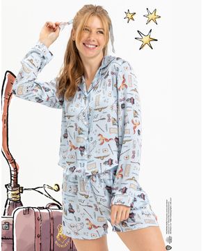 Pijama-Americano-Short-Cetim-Acuo-Harry-Potter