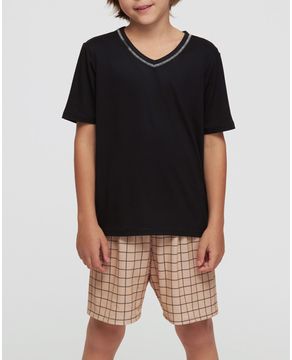 Pijama-Infantil-Masculino-Recco-Visco-Stretch-Xadrez