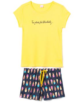 Pijama-Curto-Feminino-Lua-Encantada-Algodao-Sorvete