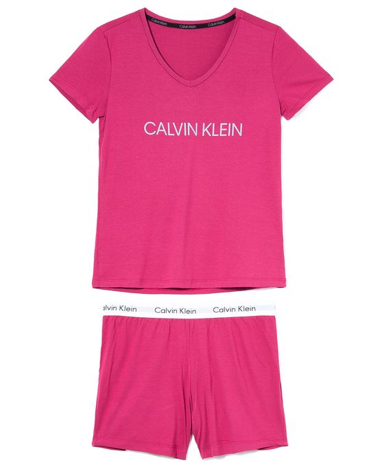 Pijama-Feminino-Curto-Calvin-Klein-Viscolight-Logo