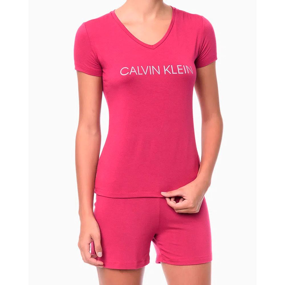 Pijama-Feminino-Curto-Calvin-Klein-Viscolight-Logo