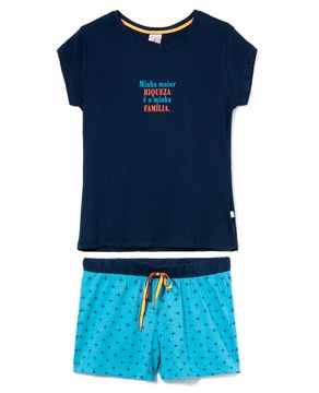 Pijama-Feminino-Curto-Lua-Encantada-Algodao-Familia
