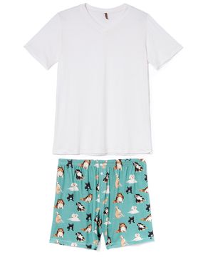 Pijama-Masculino-Curto-Joge-Viscolycra-Cachorros