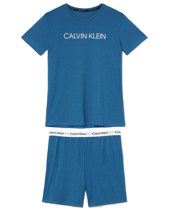 Pijama-Masculino-Curto-Calvin-Klein-Viscolight-Logo