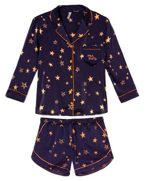 Pijama-Feminino-3-4-Aberto-Lua-Lua-Satine-Estrelas