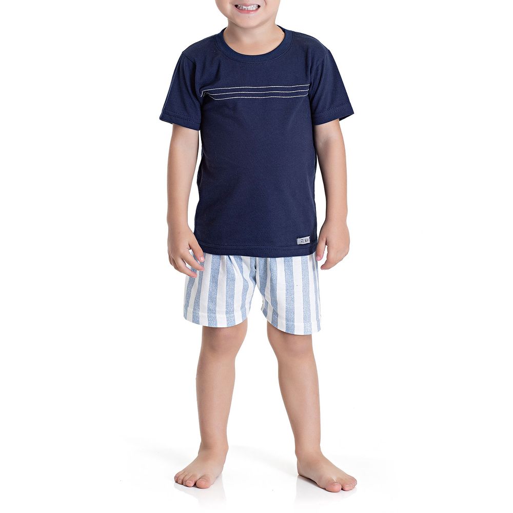 Pijama-Infantil-Masculino-Toque-Algodao-Short-Listras