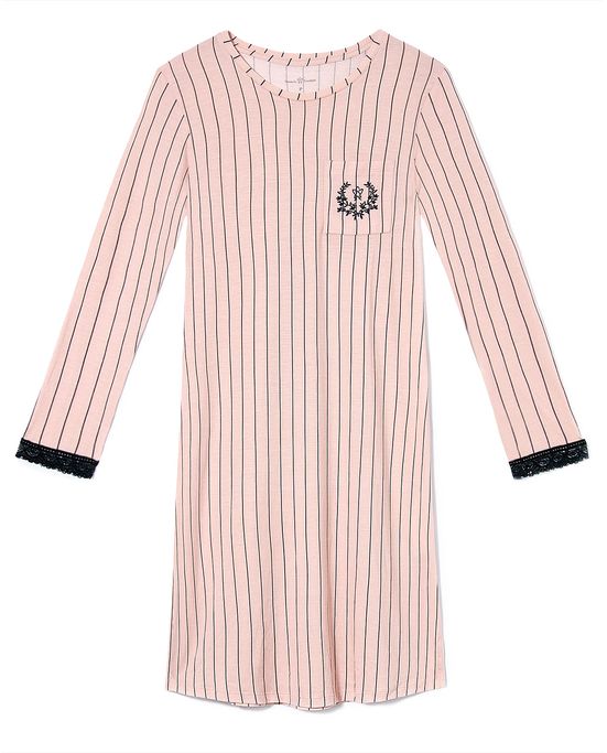 Camisao-Midi-Daniela-Tombini-Viscolycra-Listras Camisao-Midi-Daniela-Tombini-Viscolycra-Listras