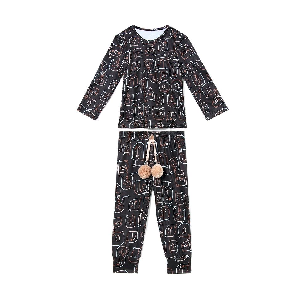 Pijama-Infantil-Feminino-Recco-Flanelado-Ursos