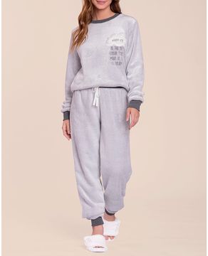 Pijama-Feminino-Lua-Lua-Soft-Fleece-Nuvem-Peluciada