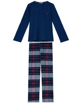Pijama-Masculino-Lua-Cheia-Malha-Calca-Xadrez