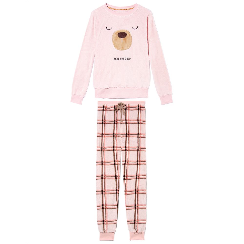 Pijama-Feminino-Lua-Lua-Soft-Fleece-Urso