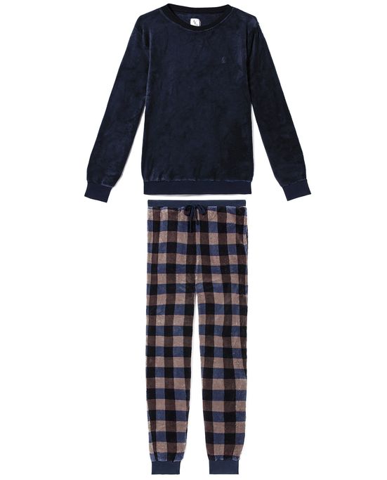 Pijama-Masculino-Lua-Lua-Soft-Fleece-Calca-Xadrez