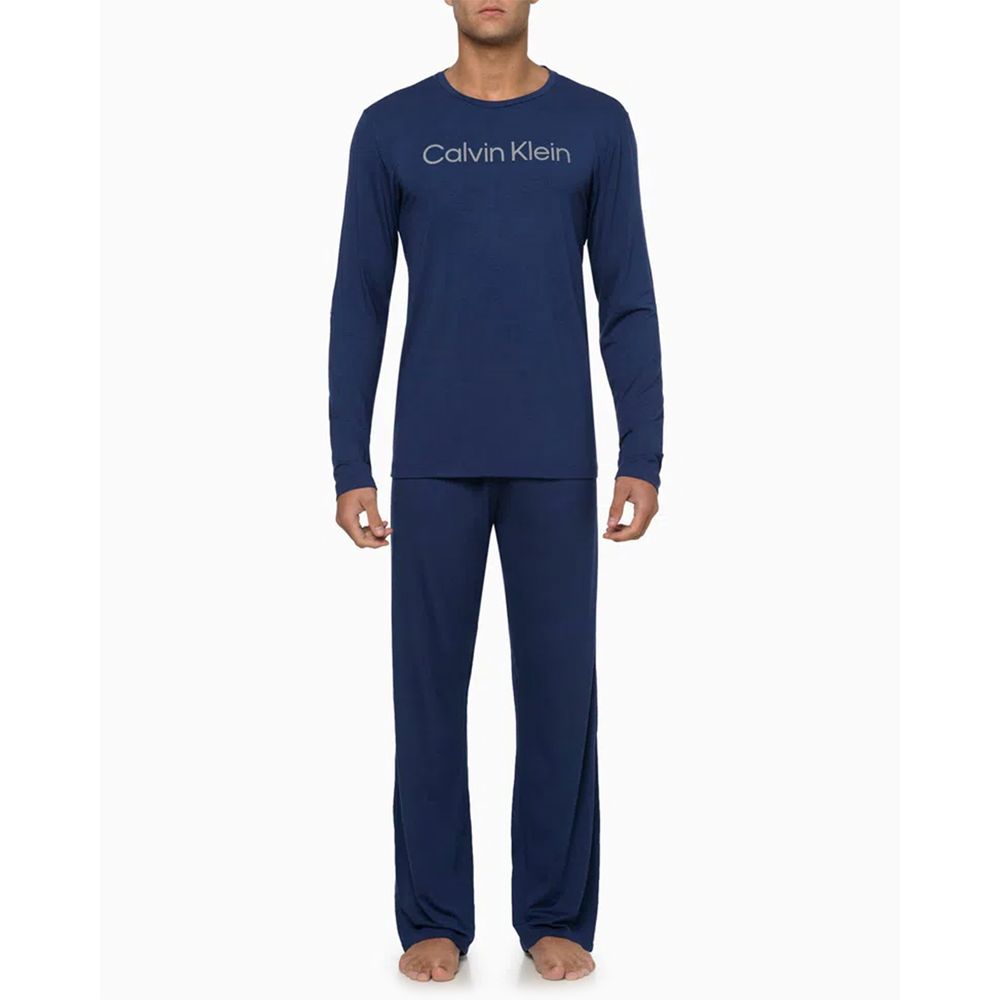 Pijama-Masculino-Longo-Calvin-Klein-Viscolight-Logo