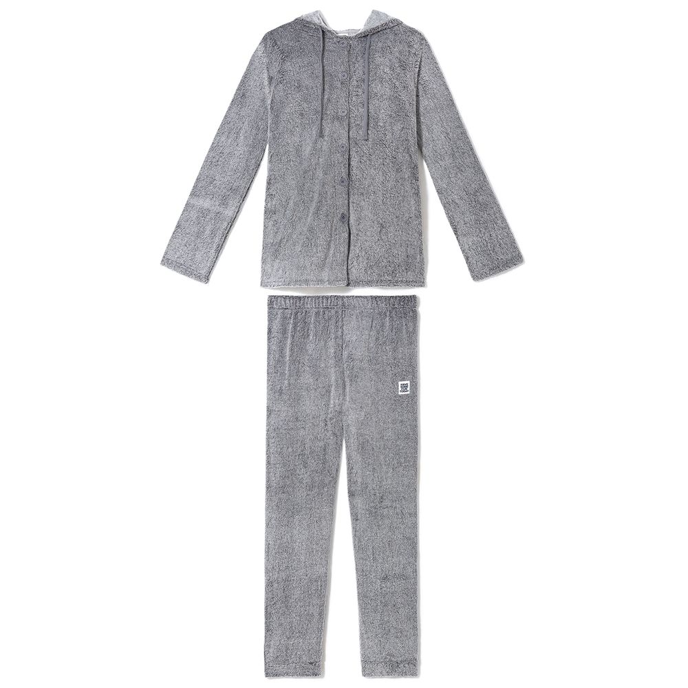 Pijama-Feminino-Aberto-Recco-Soft-Fleece-Capuz
