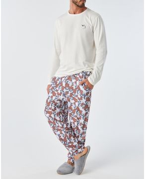 Pijama-Masculino-Acuo-Algodao-Urso-Sem-Curso