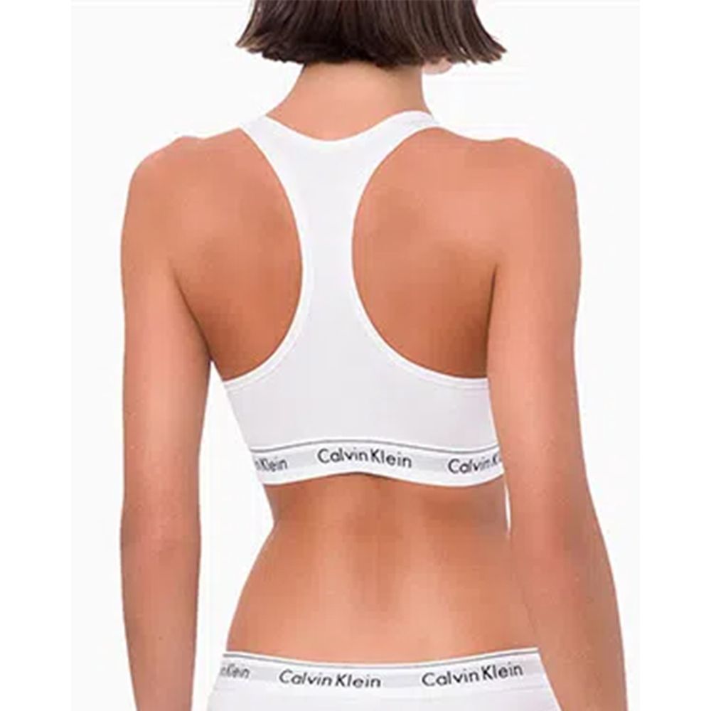 Top Feminino Nadador Básico Elástico com Logo Underwear Calvin Klein - Calvin  Klein