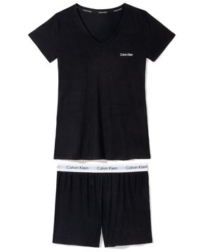 Pijama-Feminino-Curto-Calvin-Klein-Viscolight-Cos-Logo