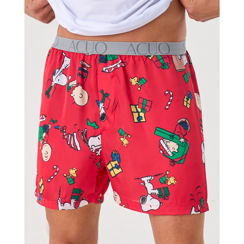 Pijama-Masculino-Acuo-Algodao-Short-Cetim-Natal-Snoopy