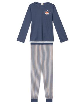 Pijama Feminino Aberto Recco Soft Fleece Capuz