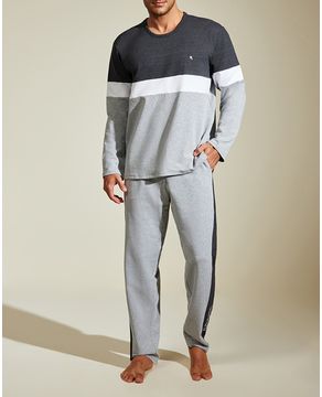 Pijama-Masculino-Recco-Moletinho-Mesclado-Bolso