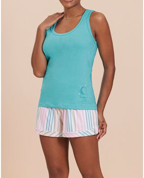 Pijama-Algodao-Regata-Lua-Encantada-Short-Listras