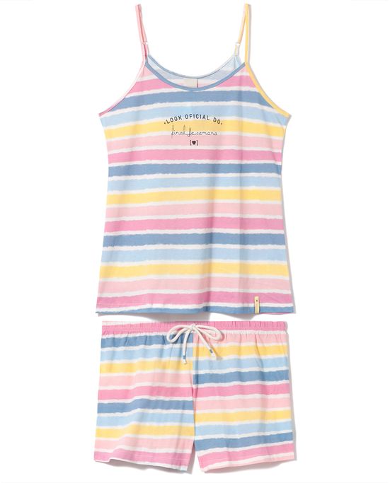 Pijama-Feminino-Algodao-Alca-Lua-Encantada-Listras