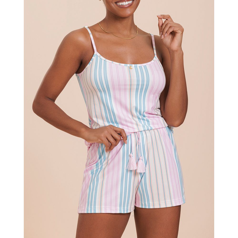 Pijama-Feminino-Peach-Alca-Lua-Encantada-Listras