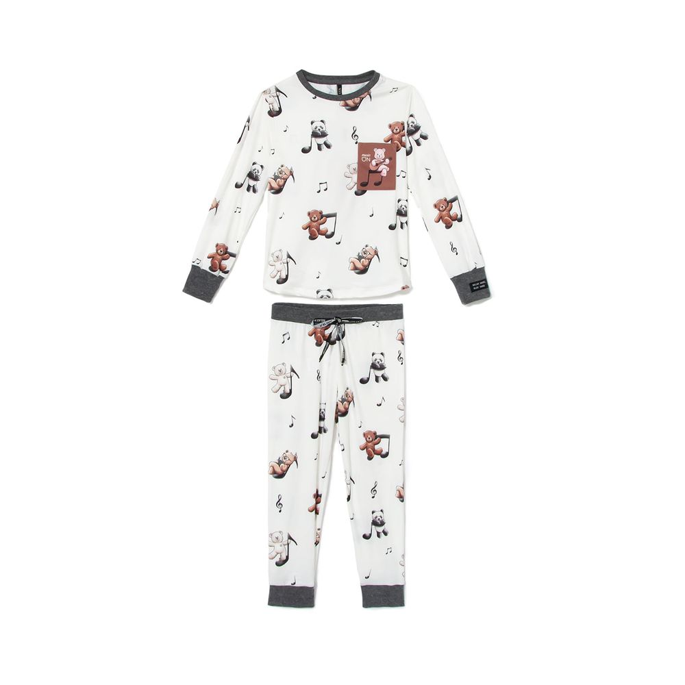Pijama-Infantil-Unissex-Lua-Lua-Malha-Touch-Ursos