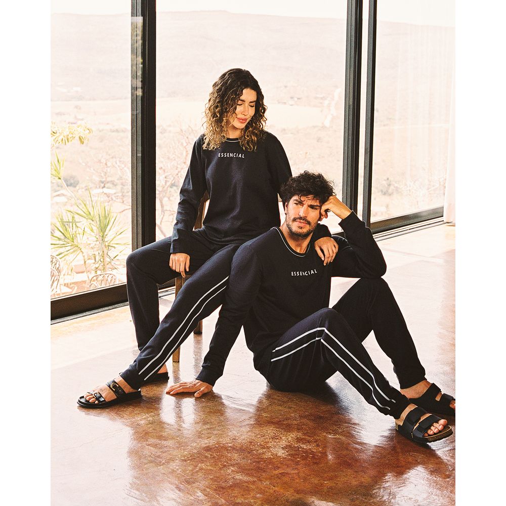 Pijama-Masculino-Recco-Moletinho-Flanelado-Punhos