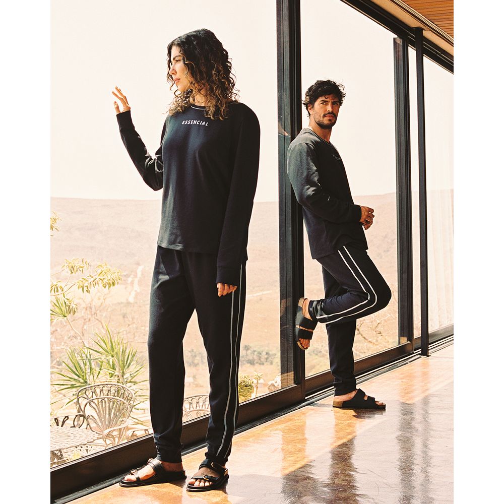 Pijama-Feminino-Recco-Moletinho-Flanelado-Punhos