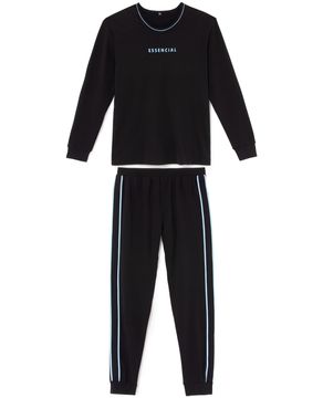 Pijama-Feminino-Recco-Moletinho-Flanelado-Punhos