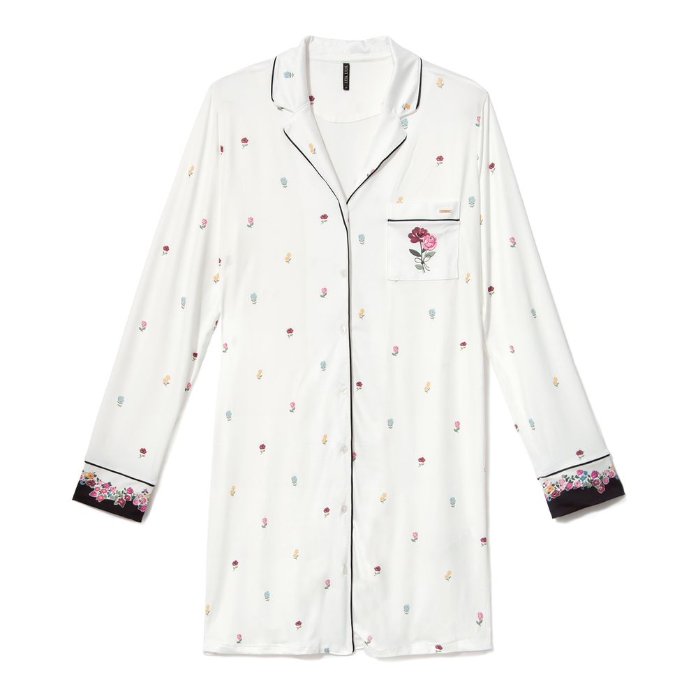 Camisola-Aberta-Chemise-Lua-Lua-Malha-Touch-Flores
