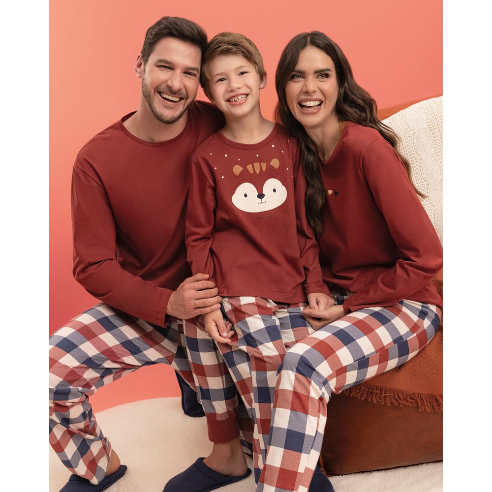 Pijama-Feminino-Lua-Encantada-100--Algodao-Xadrez